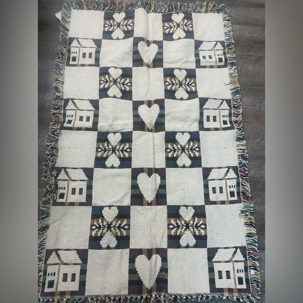 vintage 100% cotton throw rug Park B. Smith 30”X48”